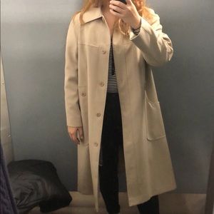 Thrifted Beige Trench Coat